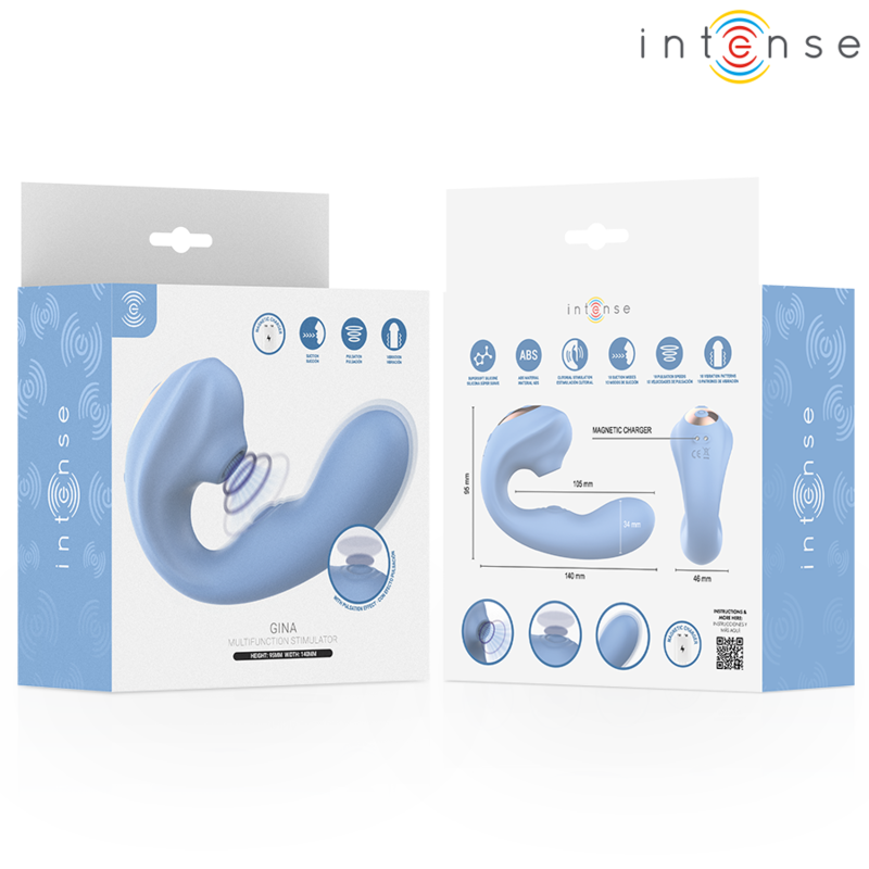 Stimolatore Clitorideo INTENSE High Tech Gina — Blu