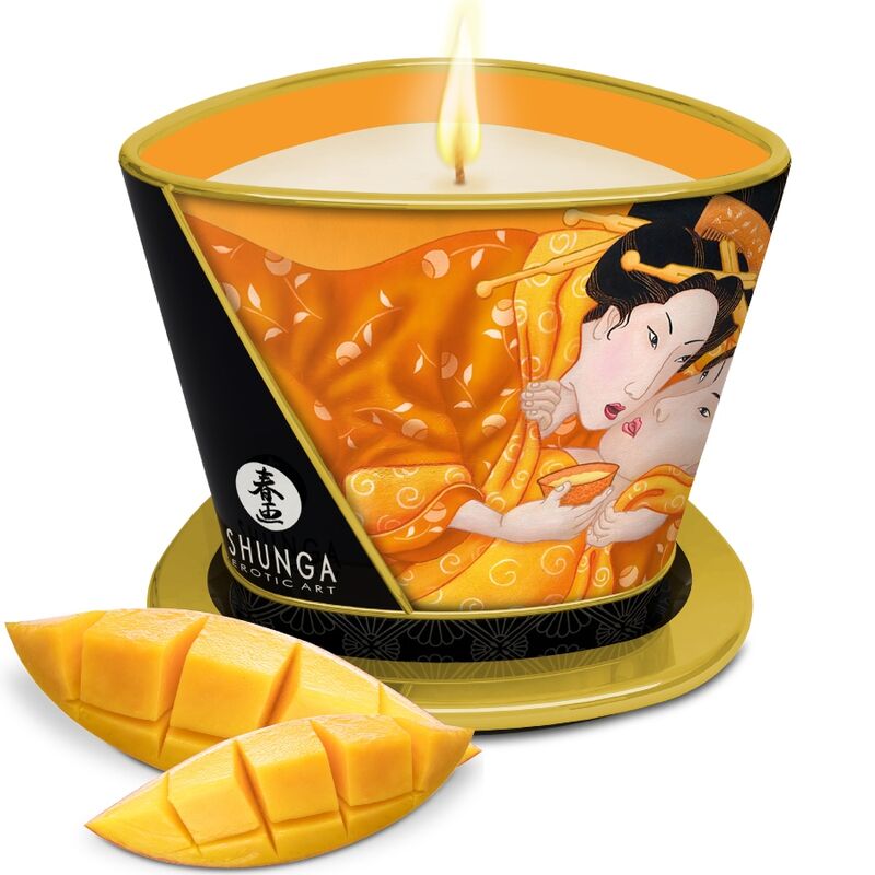 Candela da Massaggio Shunga Mango 170 ml — Giallo