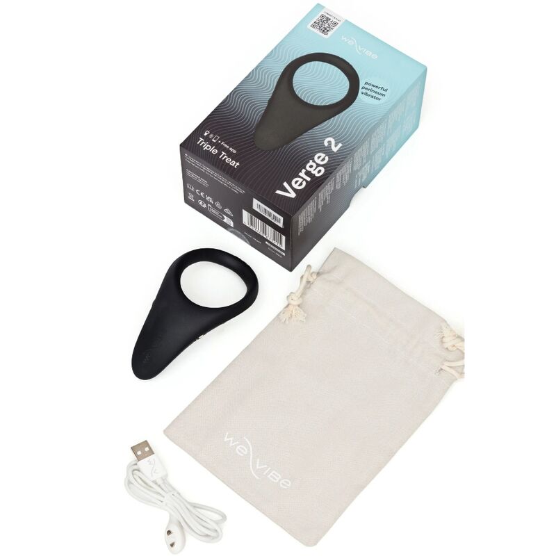 Anello Vibrante WE-VIBE Verge 2 We-Connect — Nero