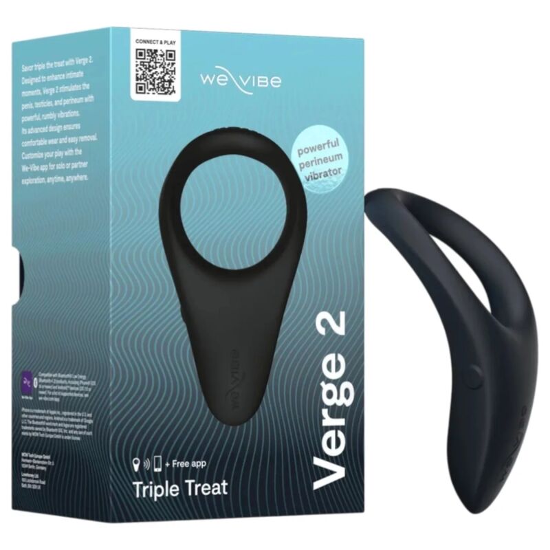 Anello Vibrante WE-VIBE Verge 2 We-Connect — Nero