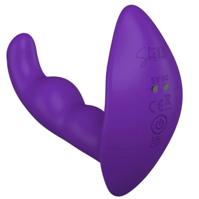 Stimolatore Anale Rotante She.E.O con Telecomando — Viola