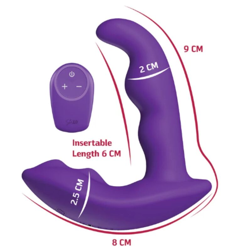 Stimolatore Anale Rotante She.E.O con Telecomando — Viola