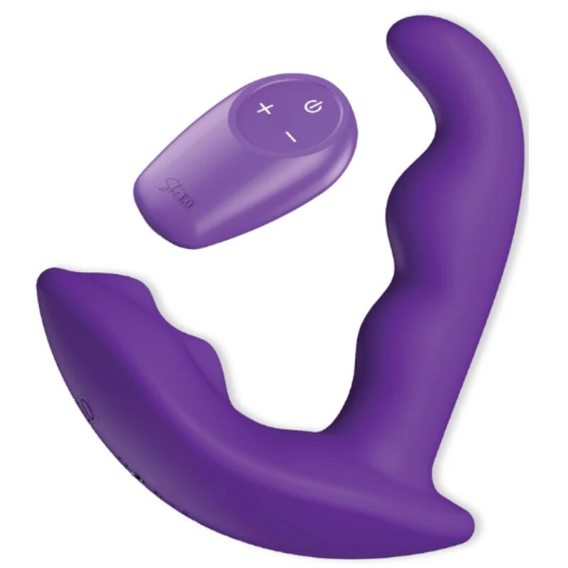 Stimolatore Anale Rotante She.E.O con Telecomando — Viola