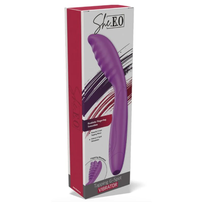 Vibratore Punto G She.E.O G-Spot Tapping — Viola