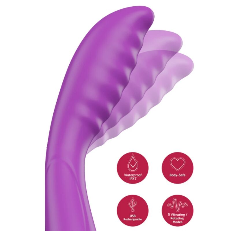 Vibratore Punto G She.E.O G-Spot Tapping — Viola