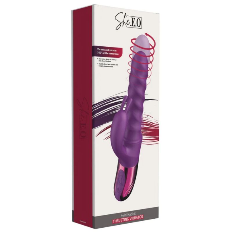 Vibratore Coniglio She.E.O Rabbit Swirl — Viola