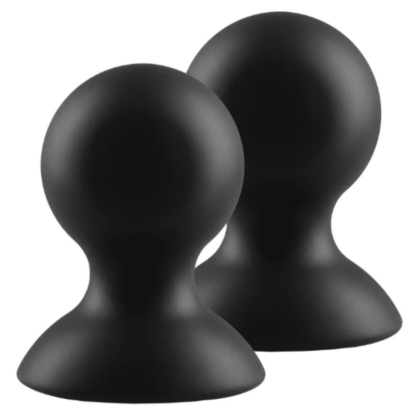 Coppette Aspiranti Capezzoli She.E.O Silicone Nipple Suction Cup — Nero L