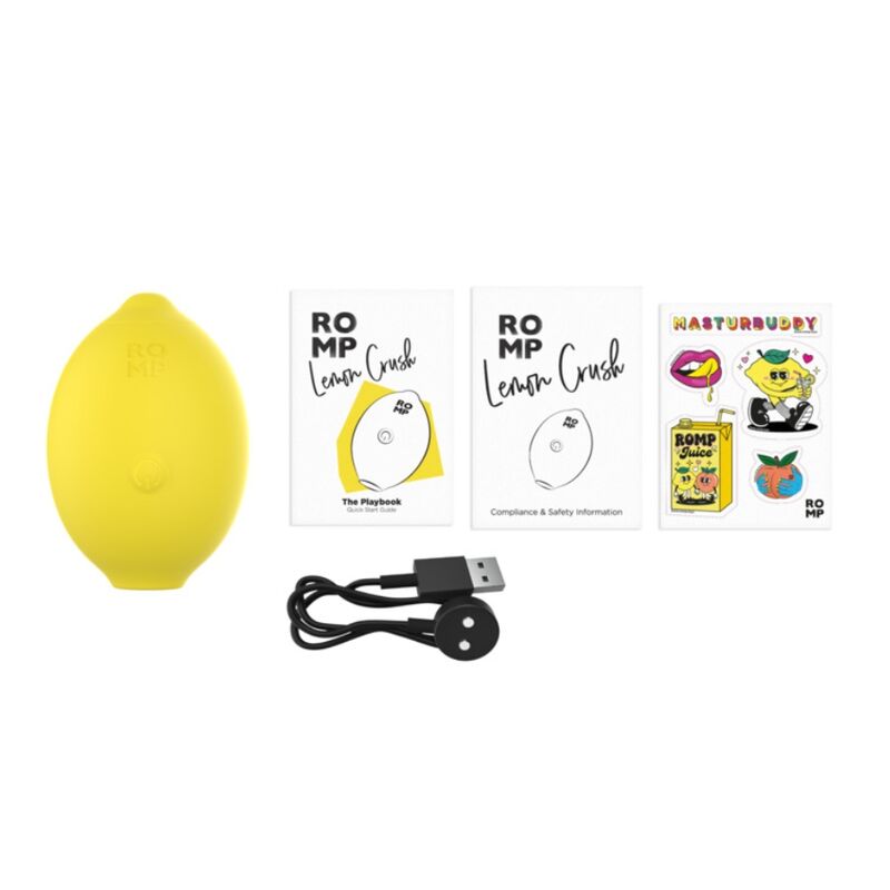 Stimolatore Clitorideo ROMP Lemon Crush Pleasure Air — Giallo