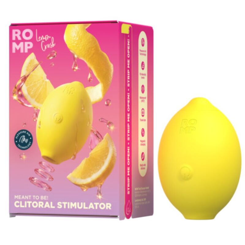 Stimolatore Clitorideo ROMP Lemon Crush Pleasure Air — Giallo
