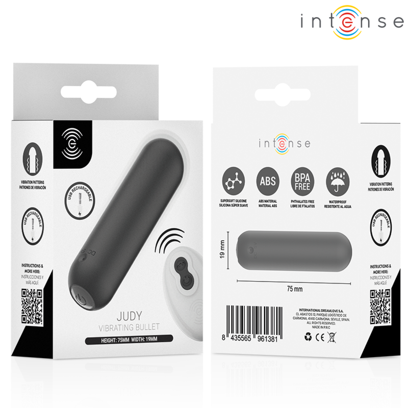 Vibratore a Proiettile INTENSE Judy — Nero