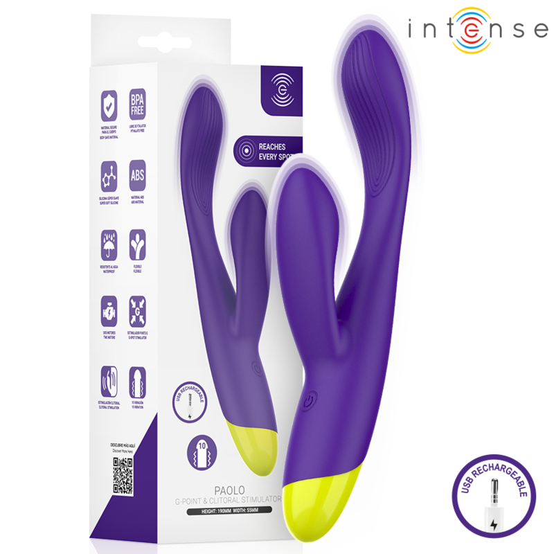Vibratore Punto G INTENSE Paolo Ricaricabile — Rosa