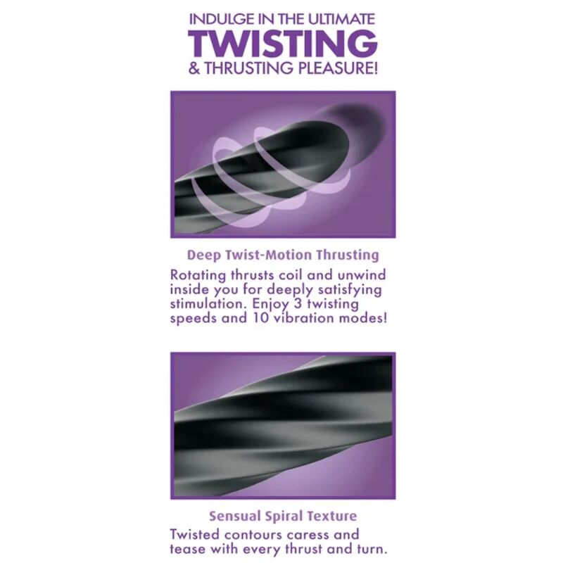 Stimolatore Anale Rotante ANAL FANTASY ELITE Twist Ecstasy — Ricaricabile