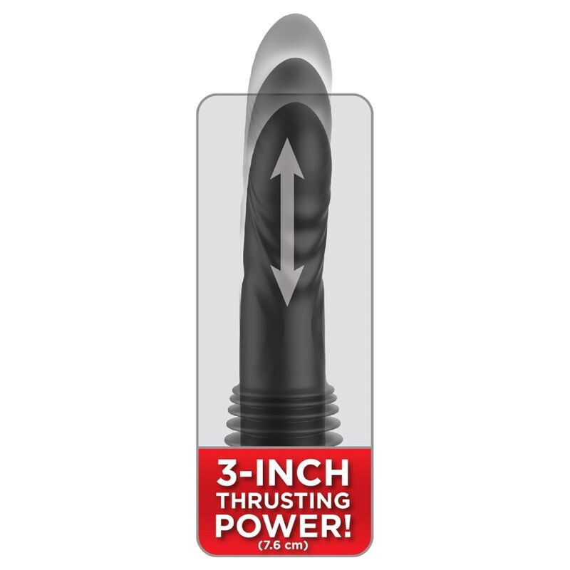 Vibratore a Spinta FETISH FANTASY SERIES Ultimate Silicone Thruster — Nero