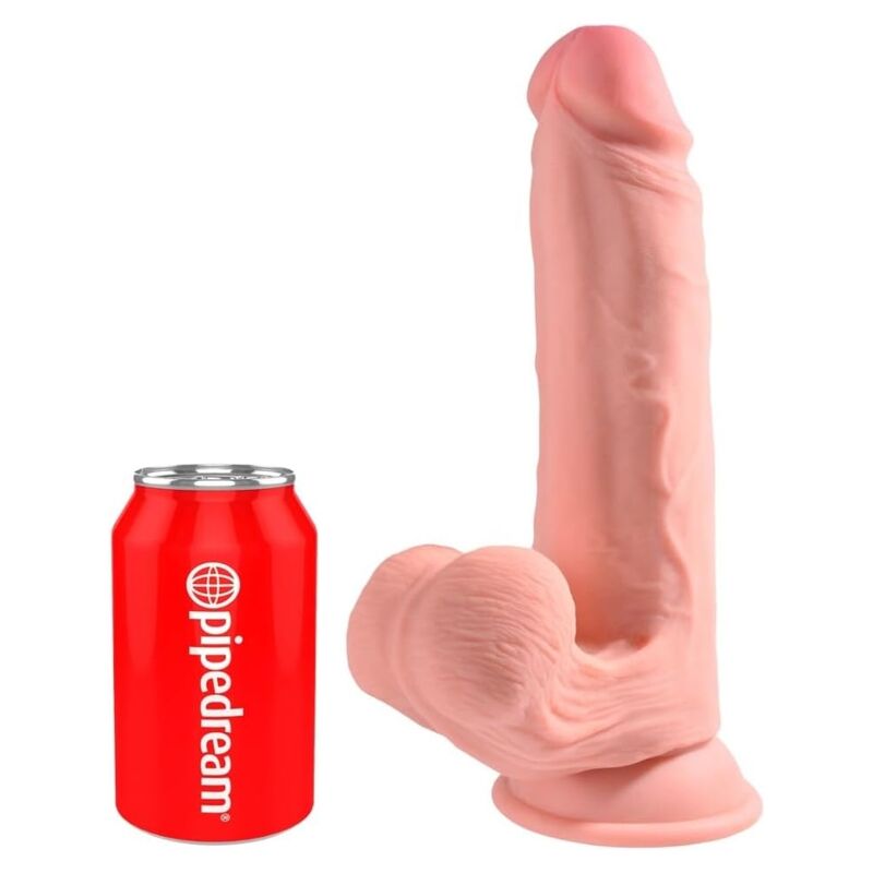 Dildo Realistico King Cock Plus Tripla Densità — Carne