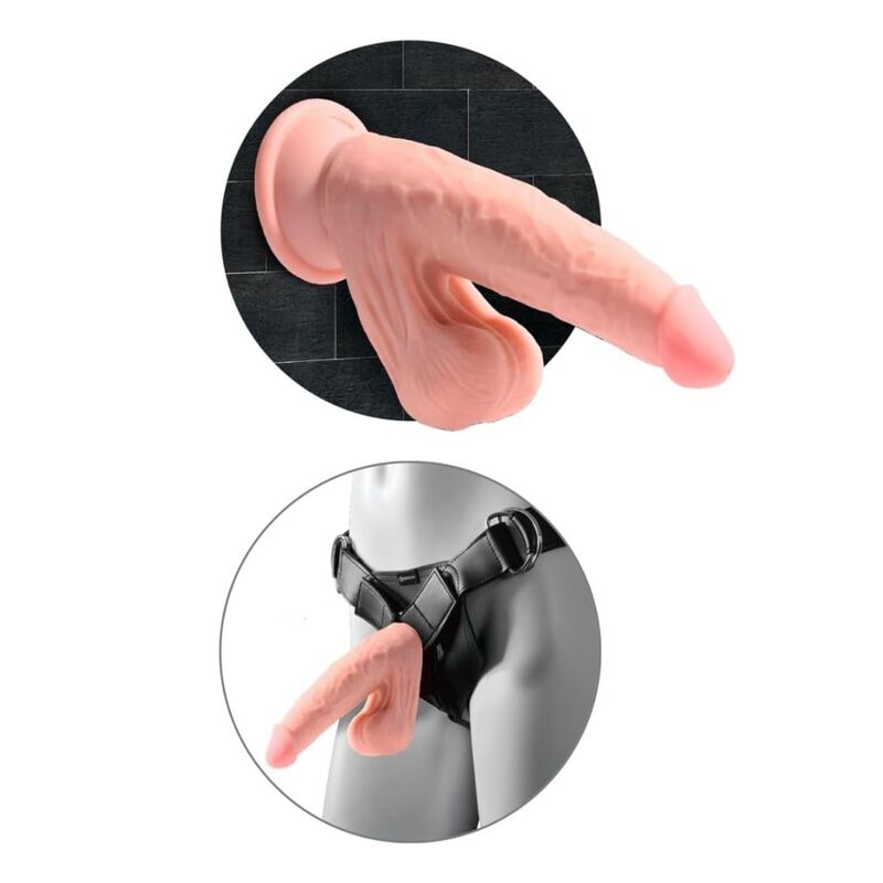 Dildo Realistico King Cock Plus Tripla Densità — Carne
