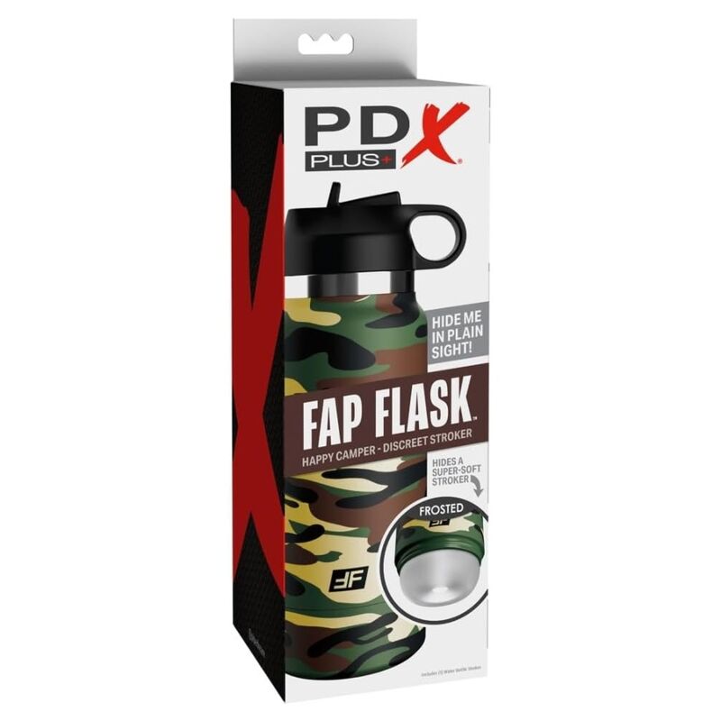 Masturbatore Maschile PDX PLUS+ Fap Flask Happy Camper — Camouflage