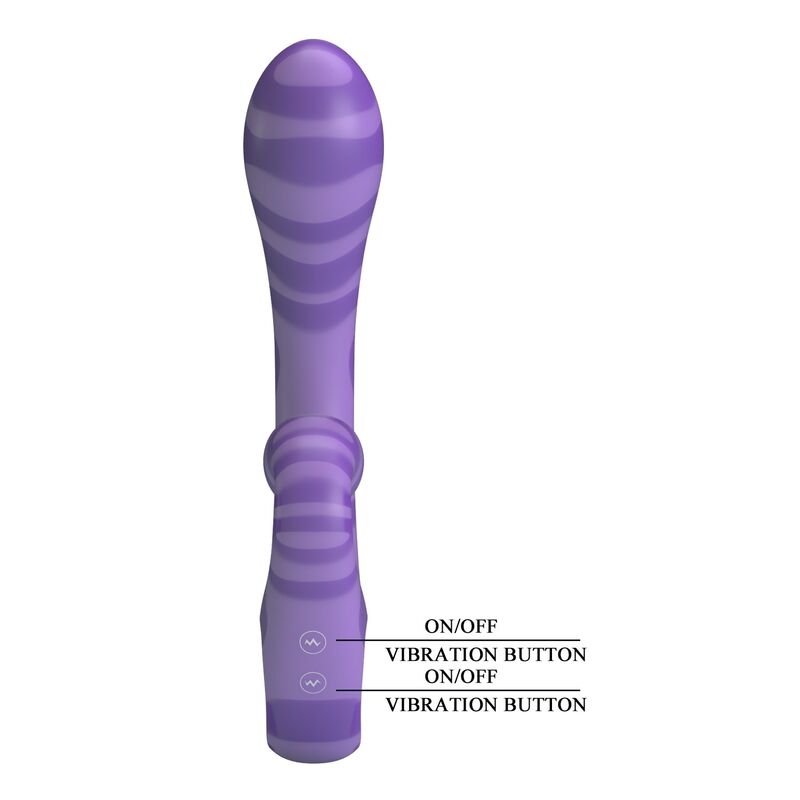 Vibratore Doppio PRETTY LOVE Summer con Manico — Viola