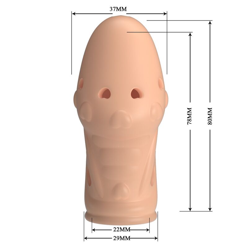 Guaina per Pene Pretty Love Socker Textured — Naturale