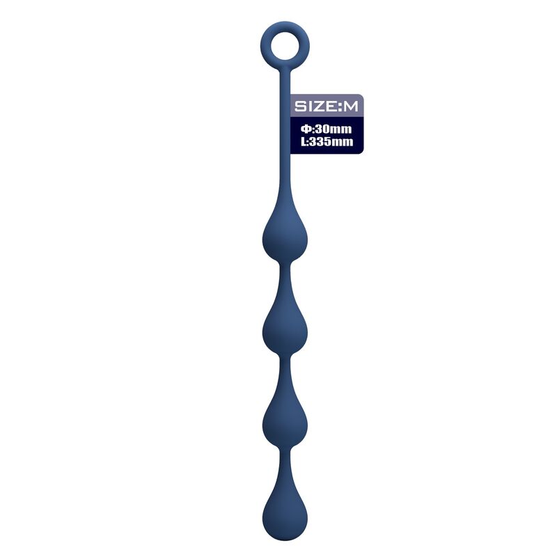 Perle Anali MR PLAY Silicone M — Blu