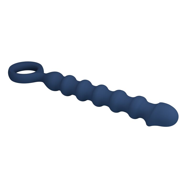 Perle Anali MR PLAY con Plug — Blu