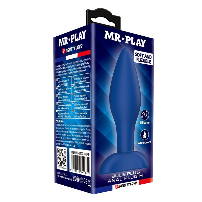 Plug Anale Conico MR PLAY — Blu