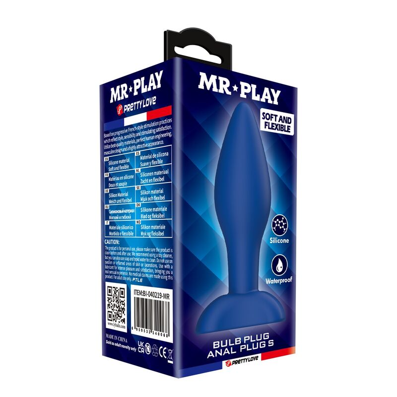 Plug Anale Conico MR PLAY — Blu