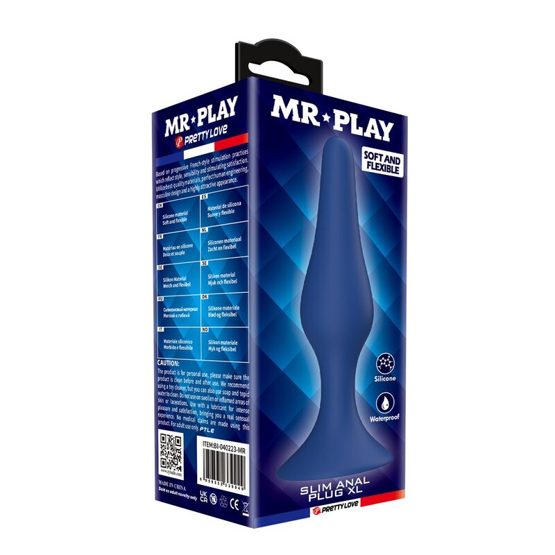 Plug Anale Conico MR PLAY XL — Blu