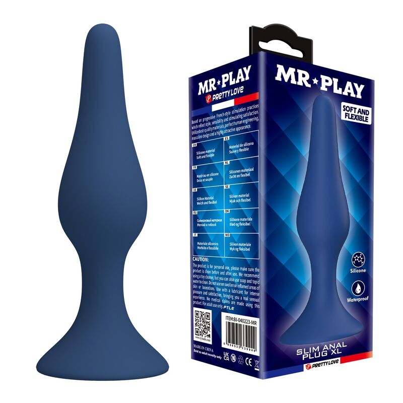 Plug Anale Conico MR PLAY XL — Blu