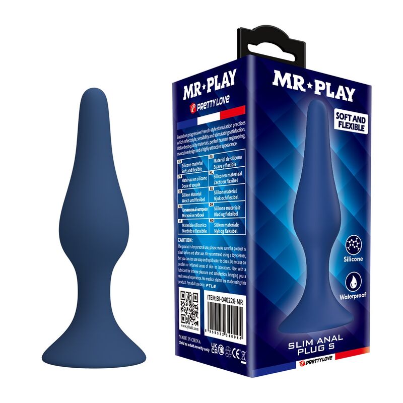 Plug Anale MR PLAY Slim — Blu S
