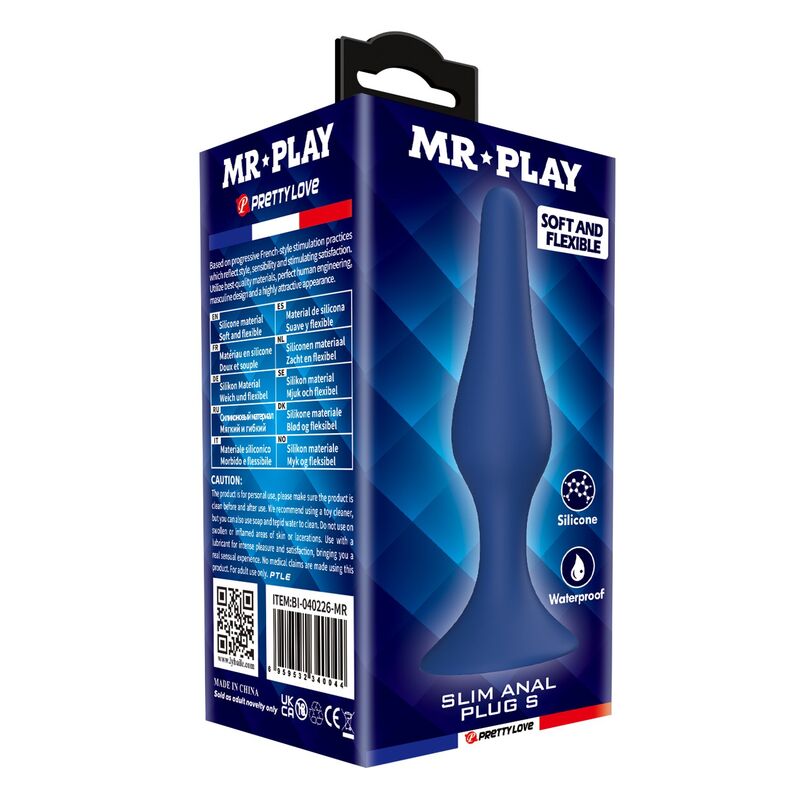 Plug Anale MR PLAY Slim — Blu S
