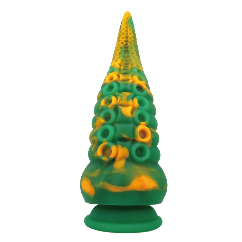 Dildo Fantasy Power Monsters Abyssal Colossus — Bicolore Verde e Giallo