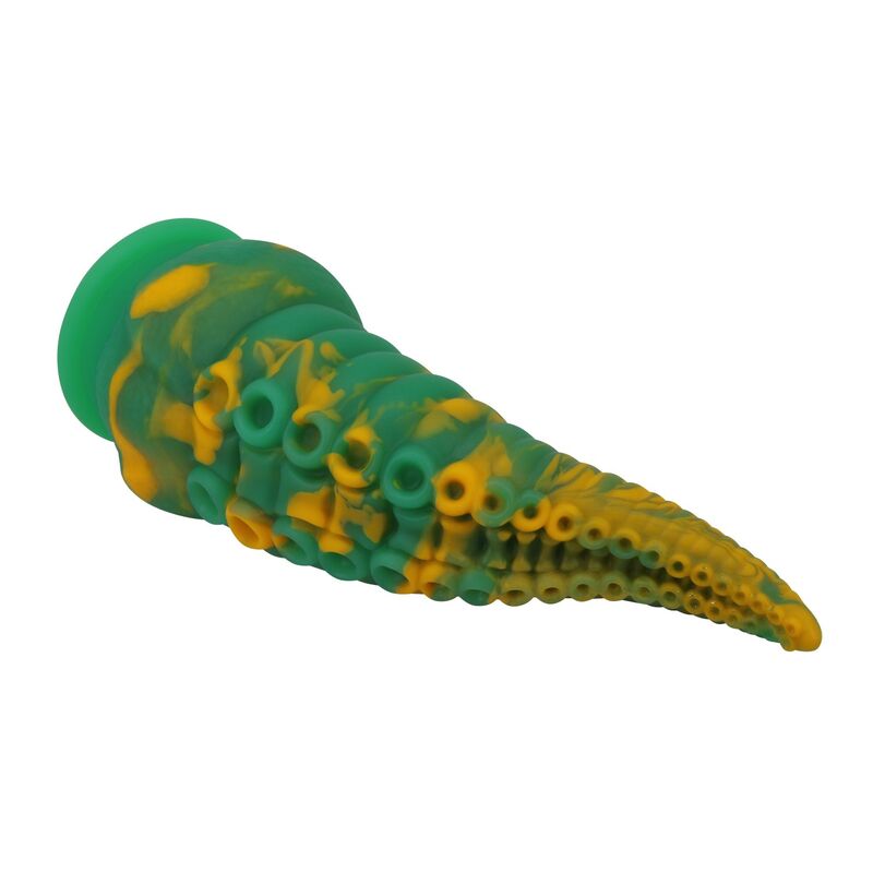 Dildo Fantasy Power Monsters Abyssal Colossus — Bicolore Verde e Giallo
