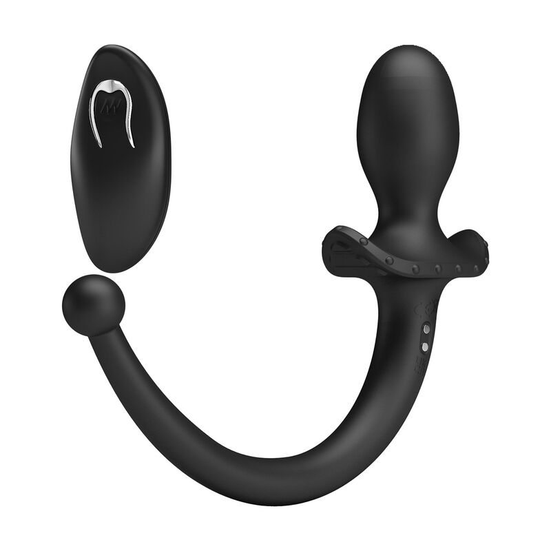 Vibratore Anale MR PLAY con Telecomando — Nero