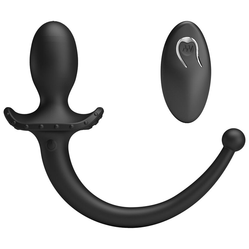 Vibratore Anale MR PLAY con Telecomando — Nero