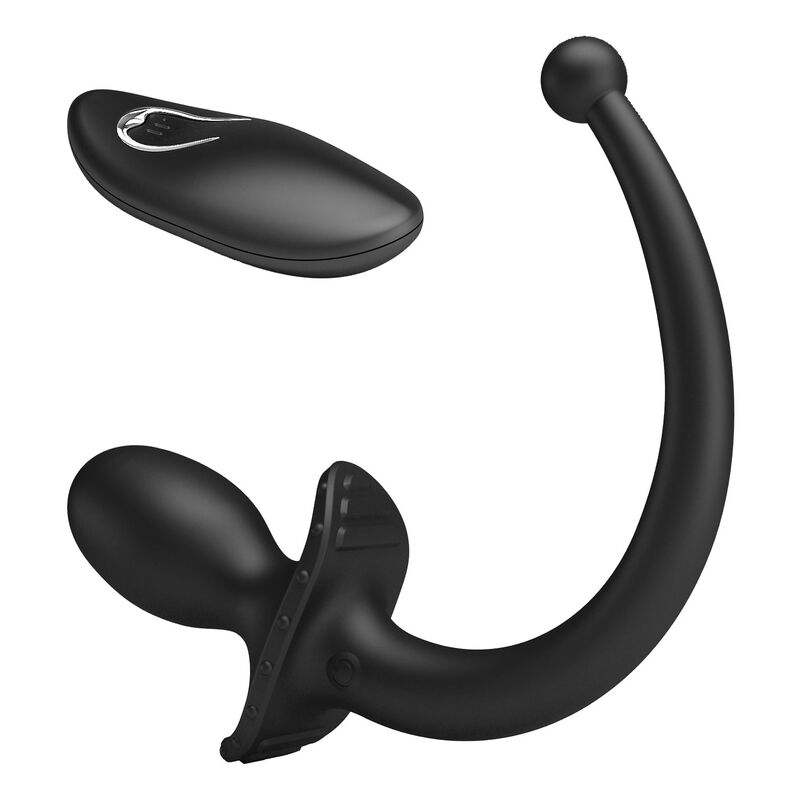 Vibratore Anale MR PLAY con Telecomando — Nero