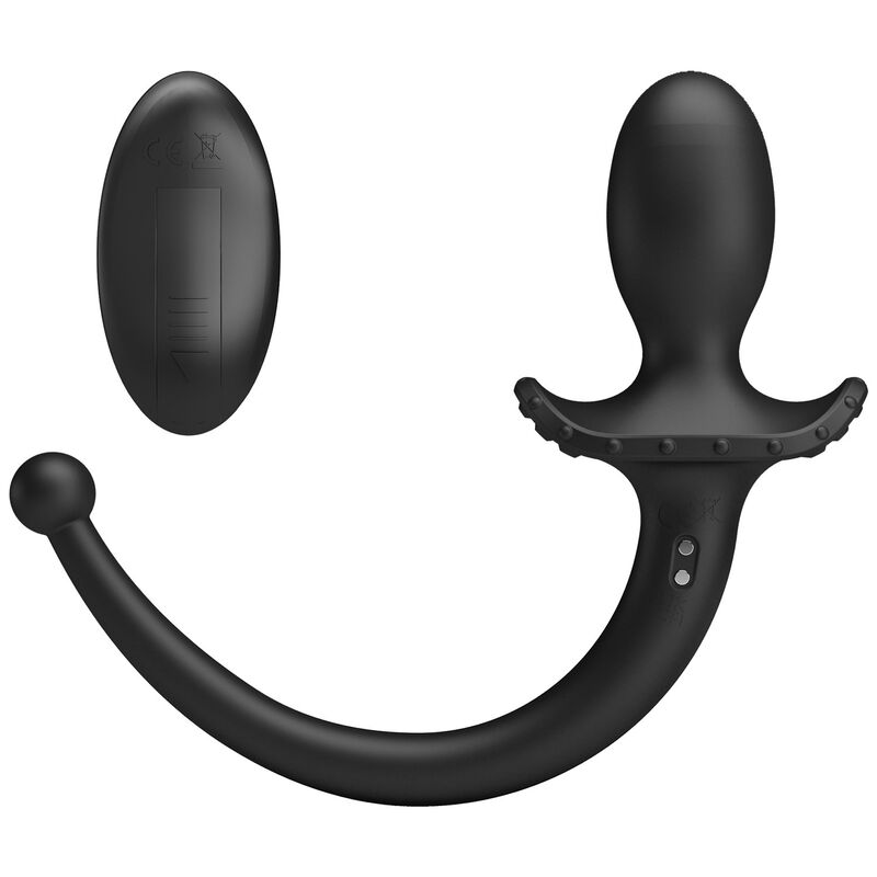 Vibratore Anale MR PLAY con Telecomando — Nero