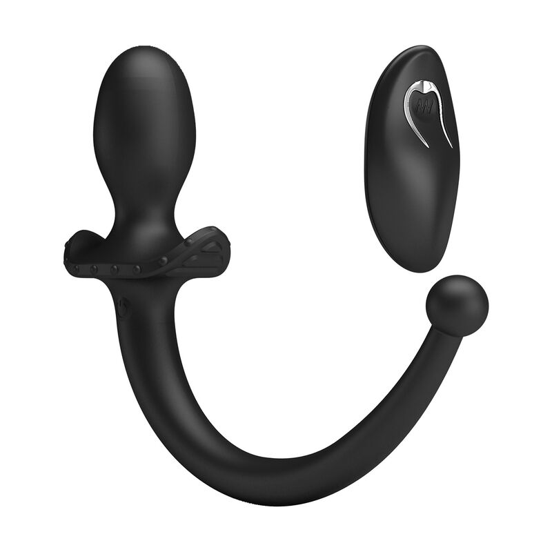 Vibratore Anale MR PLAY con Telecomando — Nero