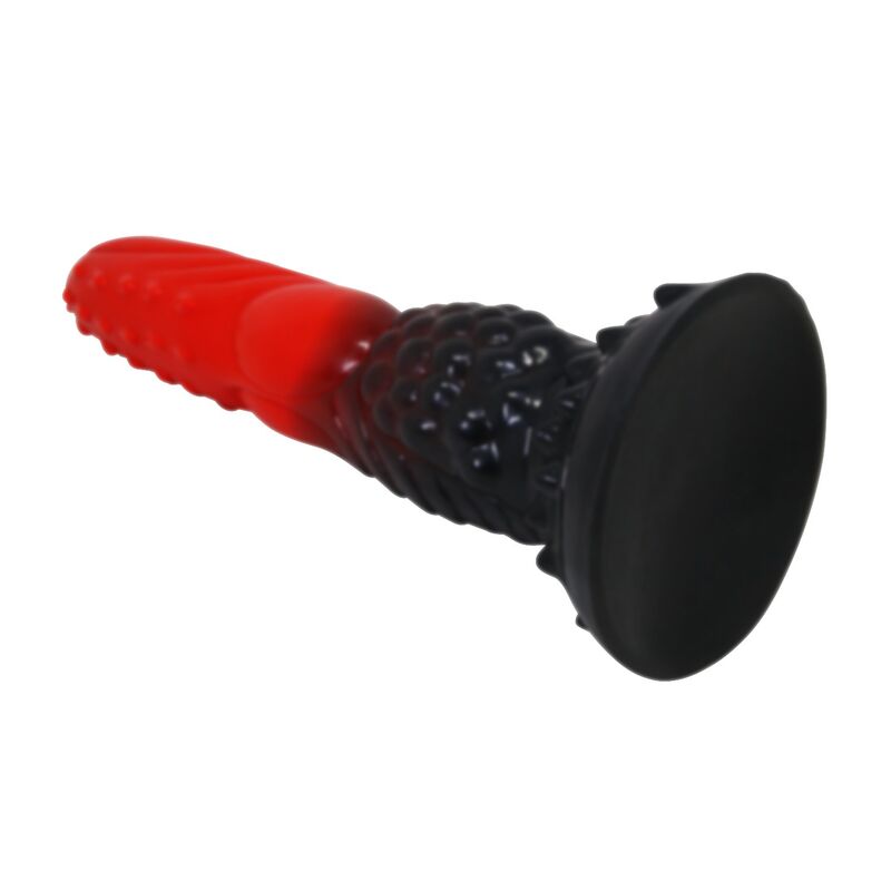Dildo Fantasy Power Monsters Drago di Fuoco — Rosso e Nero
