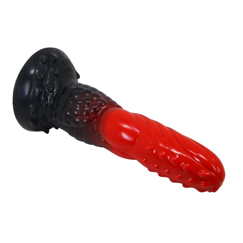Dildo Fantasy Power Monsters Drago di Fuoco — Rosso e Nero