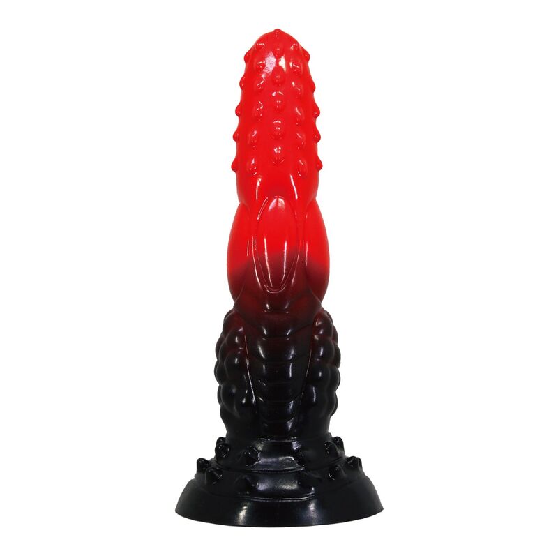 Dildo Fantasy Power Monsters Drago di Fuoco — Rosso e Nero