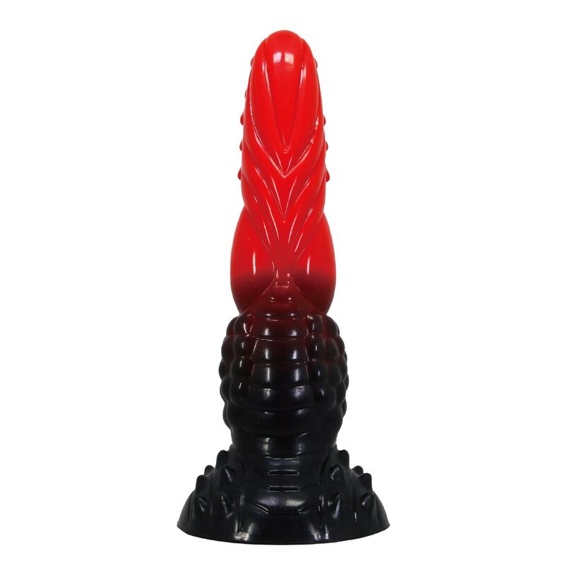 Dildo Fantasy Power Monsters Drago di Fuoco — Rosso e Nero