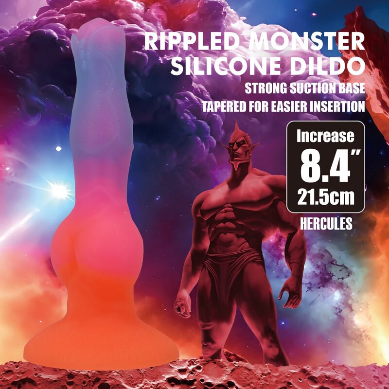 Dildo in Silicone POWER MONSTERS Hercules Fantasy — Multicolore