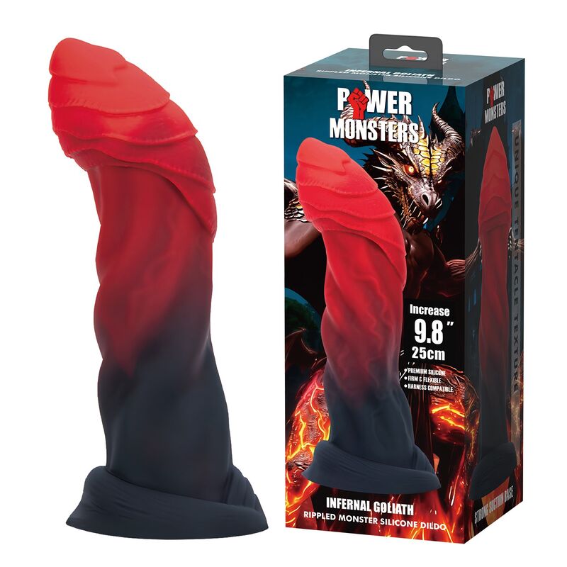 Dildo Power Monsters Infernal Goliath — Bicolore Fantasy