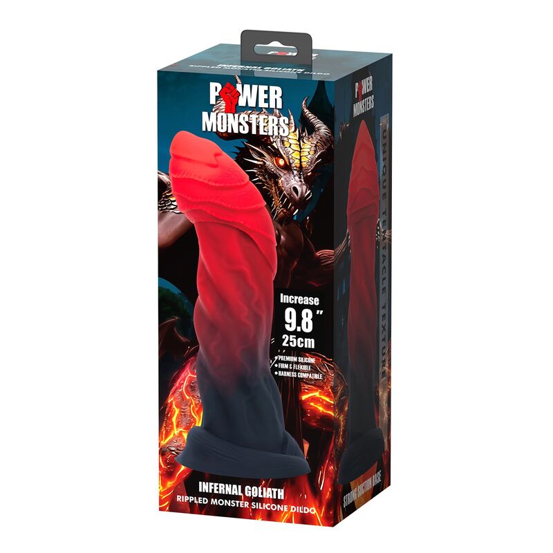 Dildo Power Monsters Infernal Goliath — Bicolore Fantasy