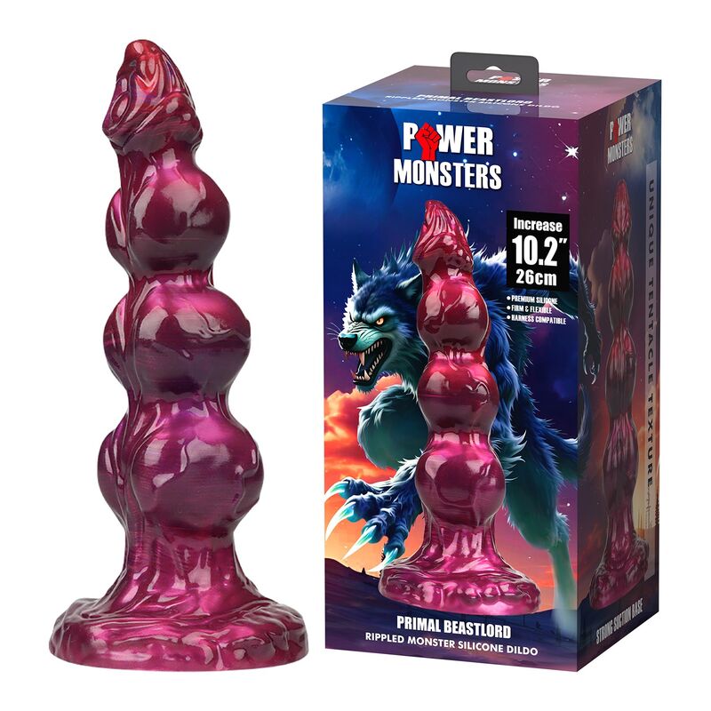 Dildo Fantasy POWER MONSTERS Primal Beastlord — Rosa Traslucido