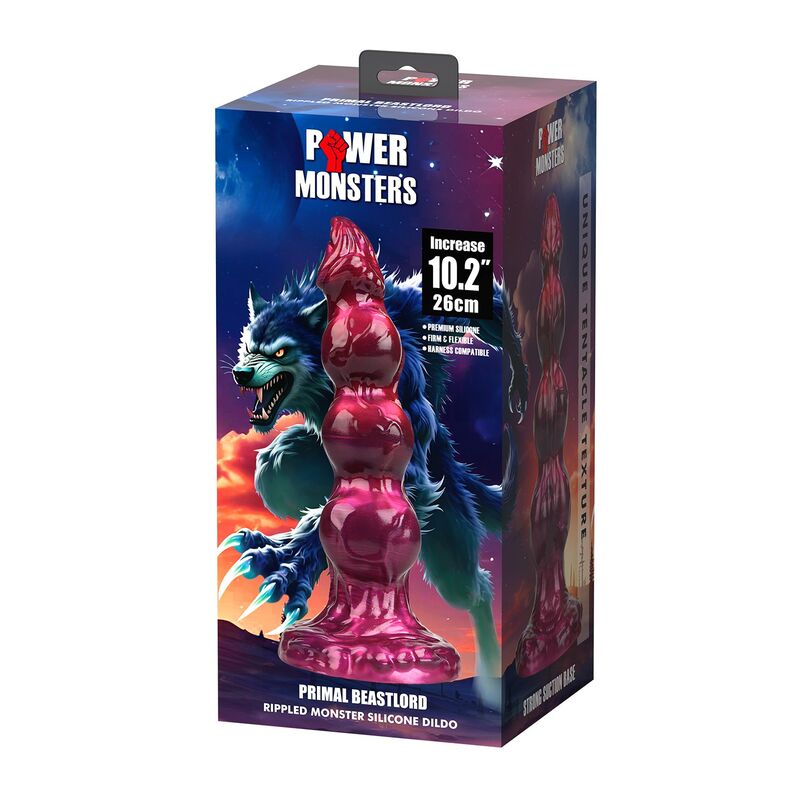 Dildo Fantasy POWER MONSTERS Primal Beastlord — Rosa Traslucido