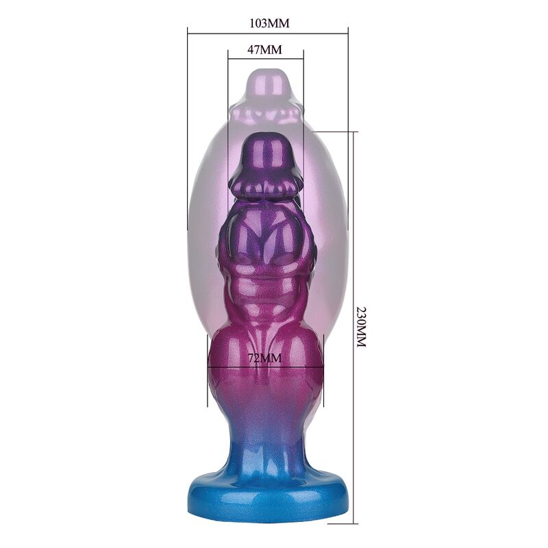 Dildo Gonfiabile Power Monsters Rift Titan Bicolore — 24 cm
