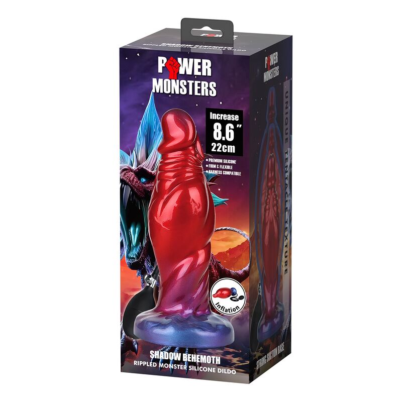 Dildo Gonfiabile POWER MONSTERS Shadow Behemoth — Bicolore