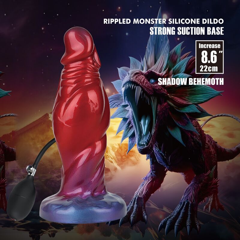 Dildo Gonfiabile POWER MONSTERS Shadow Behemoth — Bicolore