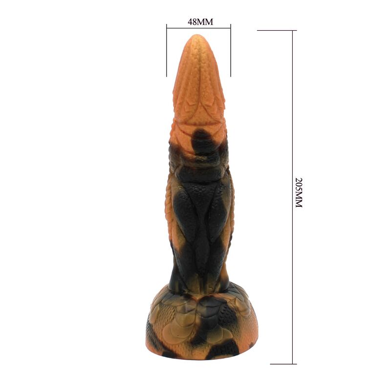 Dildo Fantasy Power Monsters Tyrannosaurus Bicolor — Marrone/Nero